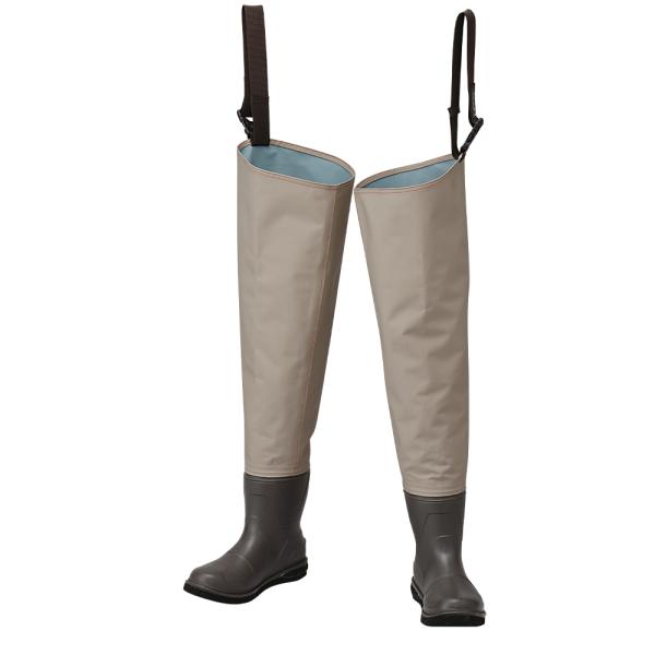 プロックス テフロンポリエステルウェダー ヒップ/フェルト PX3352 (ウェーダー ウエーダー 釣り)■カラー：ライトキャメルベージュ■底：フェルト≪プロックス ウェーダー 釣り≫