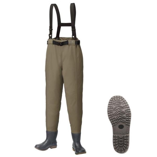 プロックス ブリザテックポリカウェダー LTD ウエスト/ラジュアル PX3274 (ウェーダー ウエーダー 釣り)■カラー：シナモンベージュ■底：ラジュアルソール≪プロックス ウェーダー 釣り≫