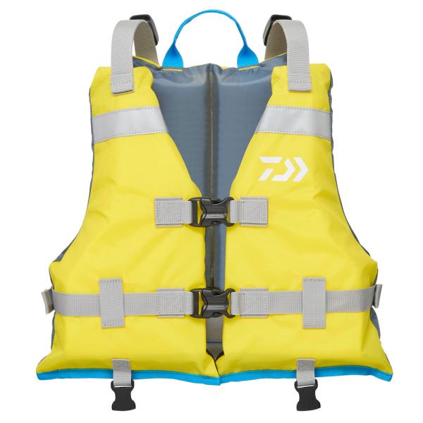 ダイワ チャイルドフロートベスト イエロー DF-3925 (ライフジャケット 大人用 フローティングベスト)■素材：表地：ポリエステル裏地：ポリエステル浮力材：ポリエチレン独立発泡材（浮力：5Kg/24時間以上）■発売年：2025年春≪ダ...
