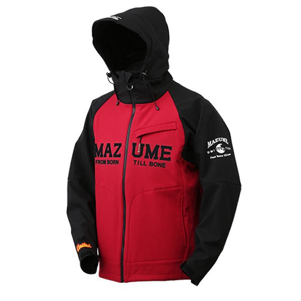 【中古/美品】 マズメ ウィンドカットジャケットWトーン MZFW-728  ブラック／レッド  LLサイズ  /X221M マズメ mazume ウインドカットジャケット ダブルトーン ブラック