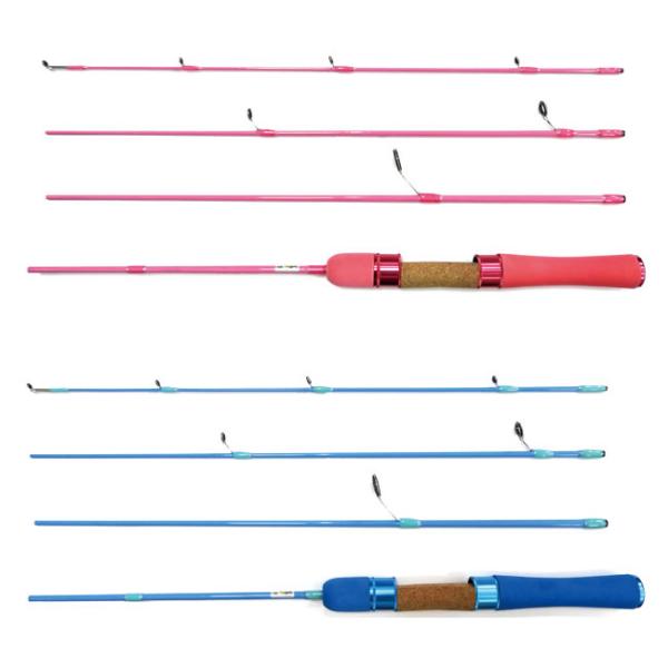 ユーカリ ホッピンキッズ48 (釣り竿 セット コンパクトロッド)■Length：4'8"■継数：4本■仕舞寸：約43cm■ルアーウェイト：1~4g■Line：1~4lb≪ユーカリ 釣り竿 セット コンパクトロッド≫