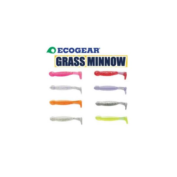 グラスミノー M■サイズ：2-1/2インチ■入数：10≪エコギア グラスミノー≫●匂いと味のカプセルで強力集魚効果●水の抵抗を受けてベイトフィッシュの尾ビレのように振動するテールと、ローリングしながらスイミングするボディ設計。●ジグヘッドリ...
