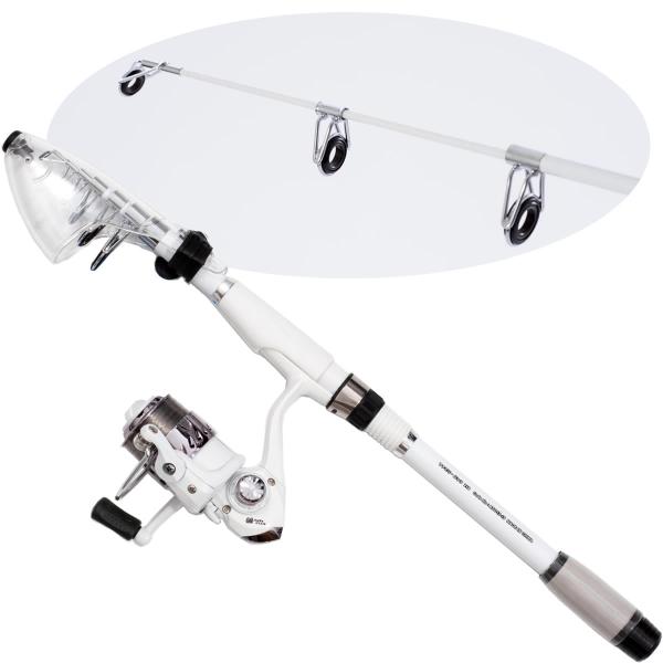 ファミリーパックセット 210 ホワイトロッド■全長：2.1m■仕舞寸法：約45.5cm■継数：6本■自重：146g■先径：約1.8mm■元径：約16.2mm■使用材料：グラス100%■錘負荷：8〜15号リール■サイズ：2000番■ライン容...