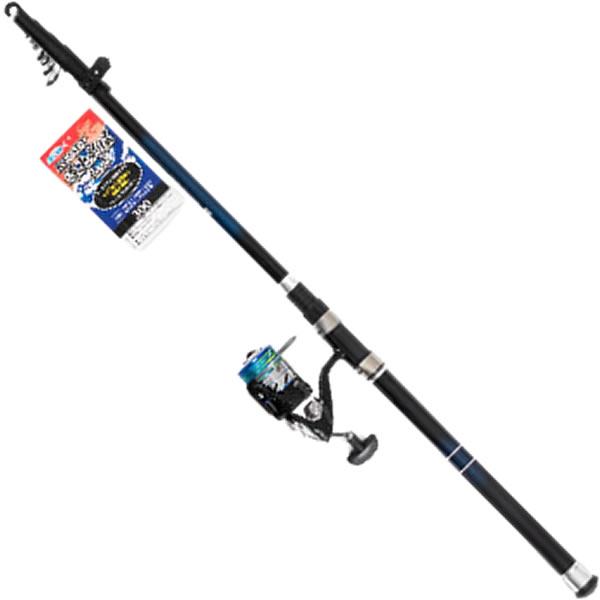 F-STEP リセット海上釣堀セットPE300 (釣り竿 セット)■規格：300■全長：3m■継数：4本■仕舞寸法：92cm■適合ハリス：2〜8号■ギア比(リール)：1:5.2■ベアリング：2入り■付属糸：PE4号-50m≪F-STEP 釣...