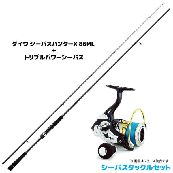 シーバスセット】ダイワ シーバスハンターX 86ML とトリプルパワー 