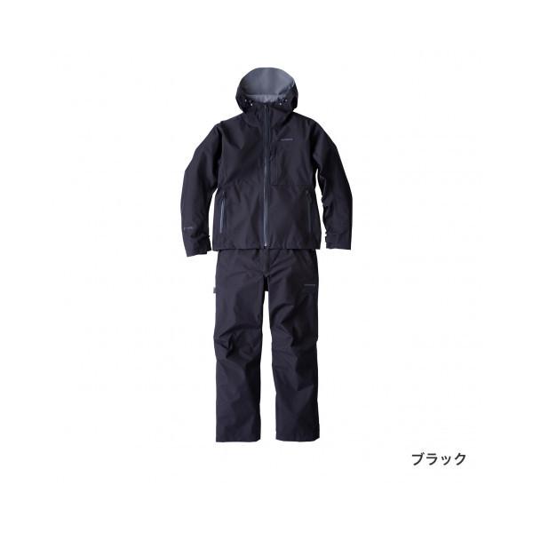 シマノ GORE-TEX ベーシックレインスーツ ブラック RA-017U (レインウェア レインスーツ 上下セット)【送料無料】