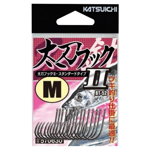 カツイチ 太刀フック2 BT-52 (タチウオバラ針) ゆうパケット可
