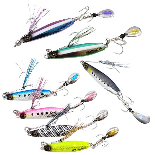 ジャックアイマキマキ　新品 ハヤブサ ジャックアイ マキマキ 40g FS417 13.リアル魚鱗ピンク