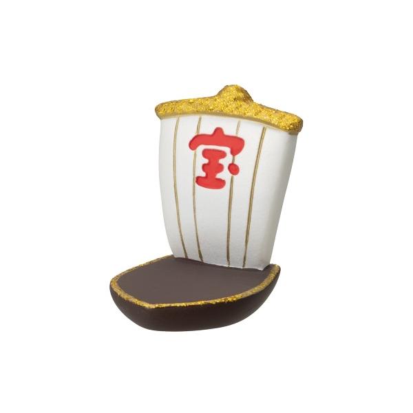 concombre福物豆福。福が福を呼んでもりだくさんの開運縁起物たちが大集合しました。小さな体に大きな福。粒よりの縁起物たち。ミニチュアマスコットの豆宝船です。まばゆい金色で装飾された福を運ぶ宝船。豆福マスコットが乗るのにぴったりなサイズ...