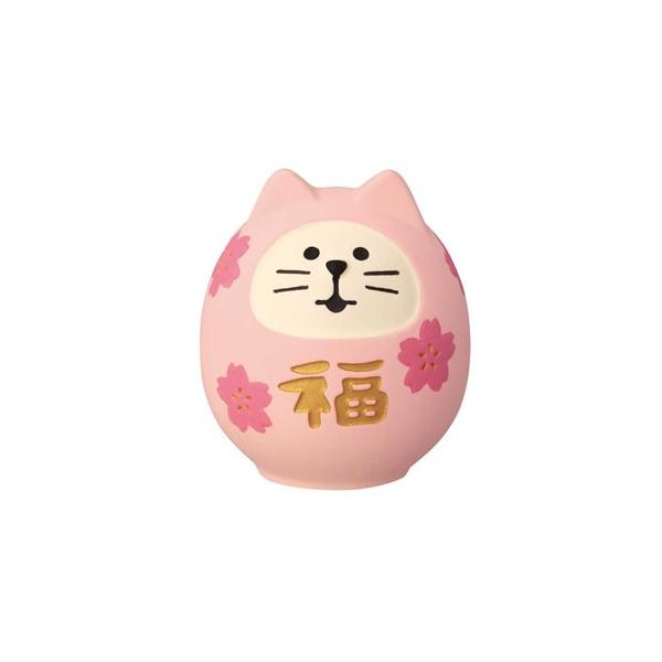 concombre コンコンブル 桜咲く猫だるま / まったり合格祈願 ミニチュア デコレ