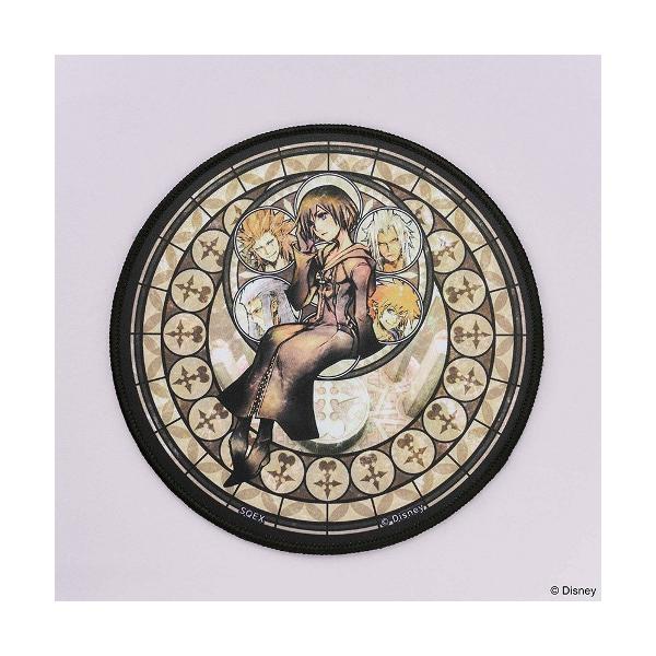 「キングダムハーツ」からマウスパッドが登場！ステンドグラスのイラストがマウスパッドになりました。素材・成分：ポリエステルSIZE：約φ200mm×D3mm※お一人様1点までとなります。