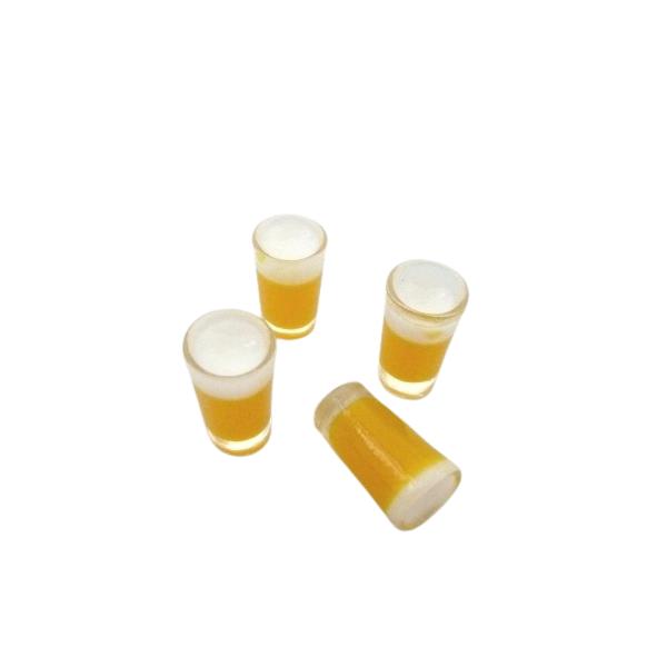 ドリンクデコパーツ ビール H19mm 6個セット 単価30円 / 食品サンプル 卸売 ミニチュア メール便対応可