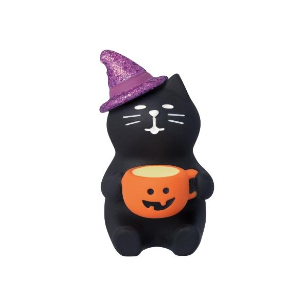 9/上予約 concombre コンコンブル 謎ラテ黒猫 / ハロウィンフェスタ デコレ メール便対応可