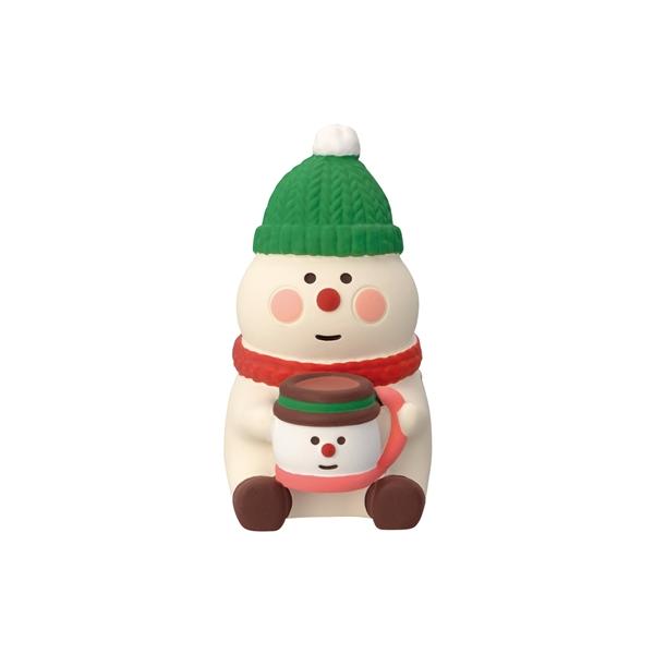 10/上予約 concombre コンコンブル ぽっちゃりスノーマン ココア / まったりクリスマスホリデー デコレ