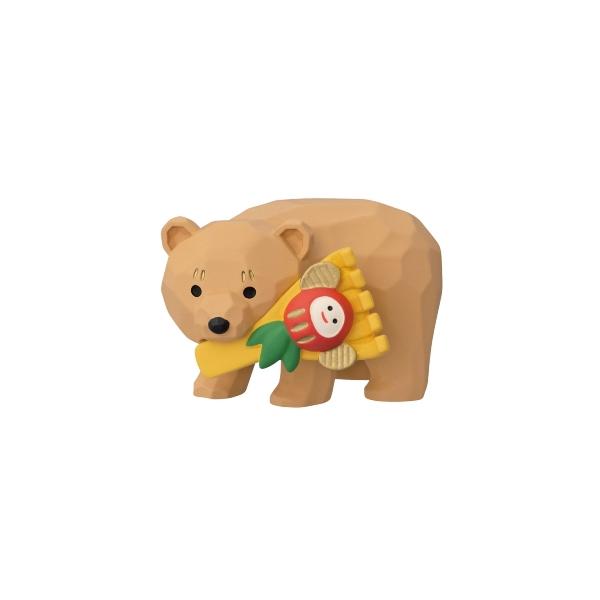 10/中予約 concombre コンコンブル 福運び木彫り熊 熊手 / 新春獅子舞忍者ショー デコレ