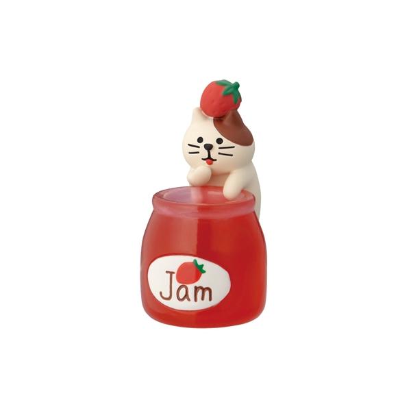 12/中予約 concombre コンコンブル いちごジャム味見猫 / ストロベリーワンダーランド デコレ メール便対応可