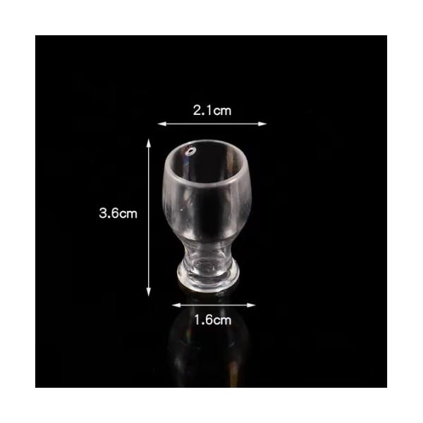 ミニチュア素材 コップ・タンブラー H36mm ４個セット 単価53円 / 食品サンプル フェイクフード 卸売り フェイクスイーツ デコ材料