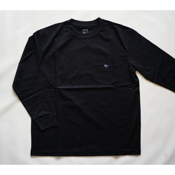 シマノ（SHIMANO） SH-012V コットンパッチロングスリーブ ブラック L