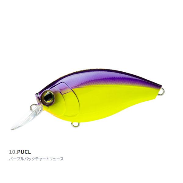 ミッテルクランク　パープルバックチャート デュエル ハードコア クランク 4+ 75F PUCL パープルバックチャート