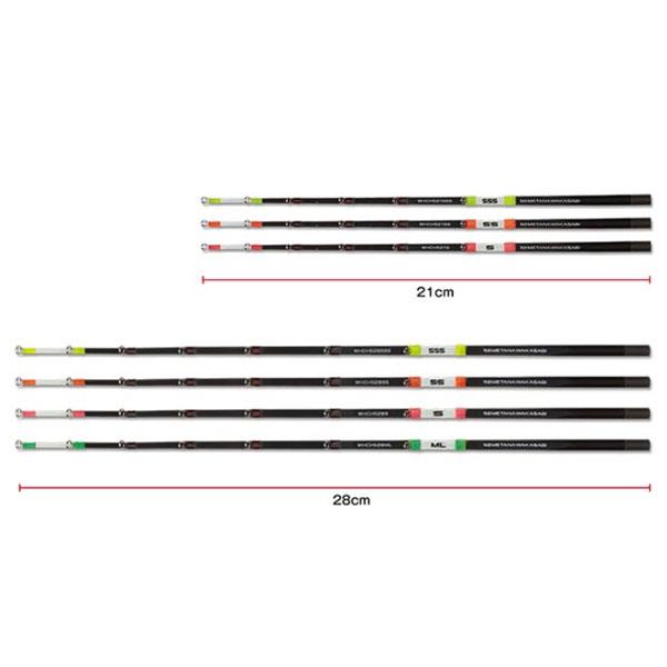PROX 攻棚ワカサギ扁平カーボン穂先 21/SS蛍光オレンジ 爆買