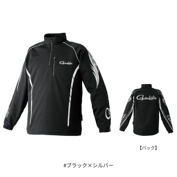 Gamakatsu（がまかつ） GM3766 2WAYウォームジップシャツ #ブラック