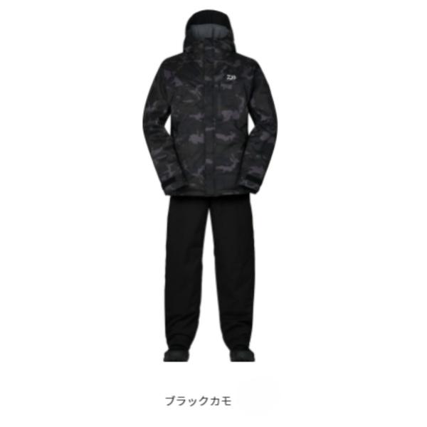 新品未使用！ダイワ DW-3523 レインマックス ブラックカモ Lサイズ ダイワ DW-3523 レインマックス ウィンタースーツ ブラックカモ #L