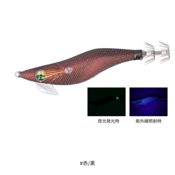 エメラルダス ドロッパーエギ 2.5号 #赤/黒 DAIWA（ダイワ）