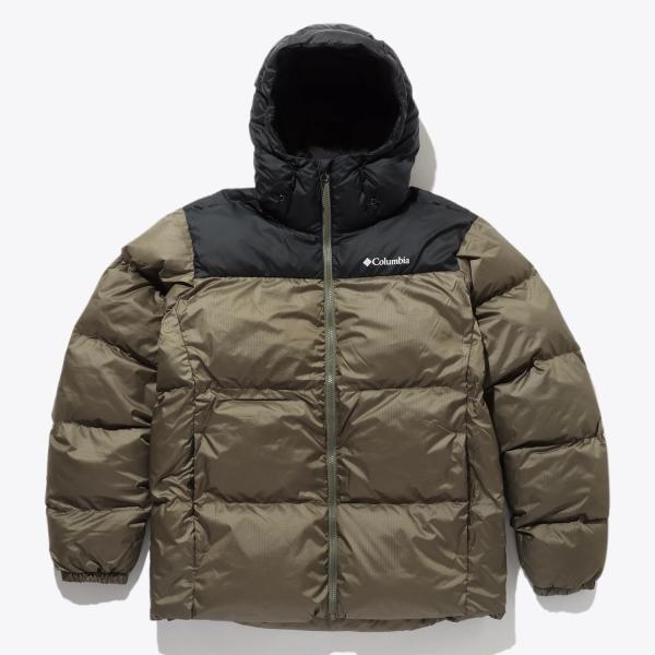 コロンビア PUFFECT HOODED JACKET 397 STONE GREE XLサイズ WJ9792