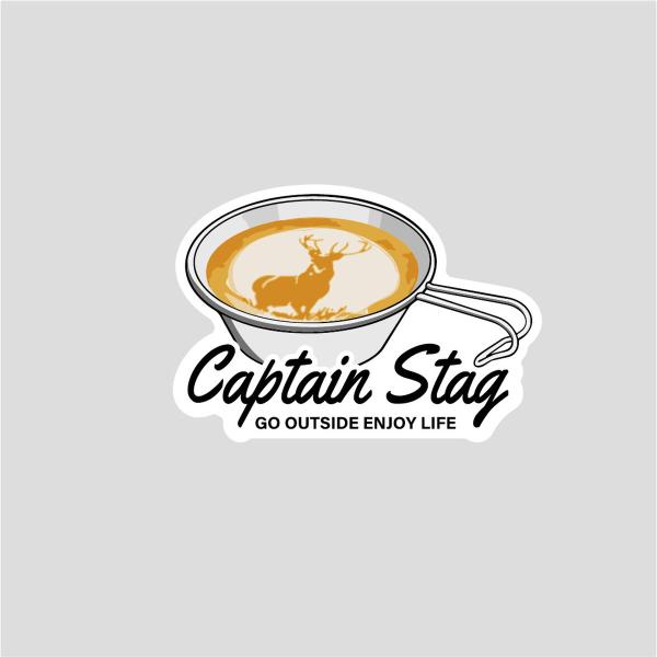 キャプテンスタッグ CSデザインステッカー（シェラカップ）77×54mm UM-1595 爆買