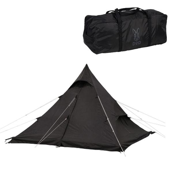 DOD（ディオーオーディー） ワンポールテントRX（M） ブラック T3-948