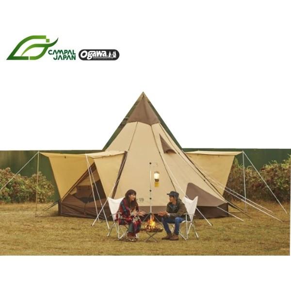 小川キャンパル ピルツ１９ １０人用 ブラウン サンド 2799 テント キャンプ アウトドア 用品 大型便 フィッシングマックス 通販 Paypayモール