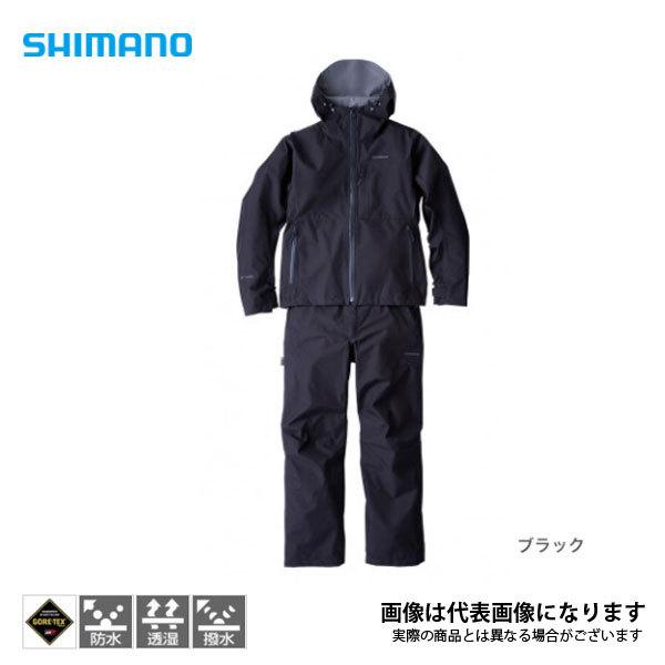 シマノ GORE-TEXベーシックレインスーツ RA-017U ブラック 2021新製品 