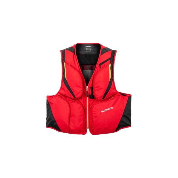 VE-520W 2WAY ショートベスト レッド Lサイズ 爆買 : フィッシング