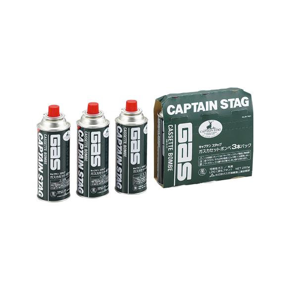 他サイト： キャプテンスタッグ キャプテンスタッグ ガスカセットボンベ3本パック M-7621 爆買の商品画像