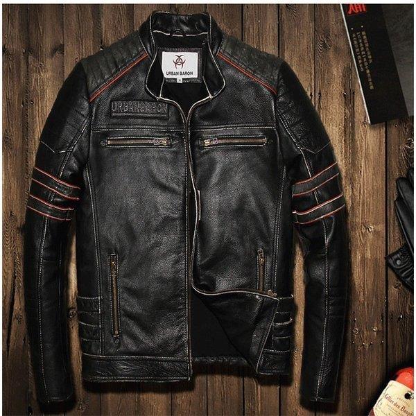 メンズファッション レザージャケット ファッション 牛革ジャケット 細身タイプ ライダーメンズ 牛革バイクジャケット ライダースジャケット バイクウェア Xrx F I T ジャケット 1号店