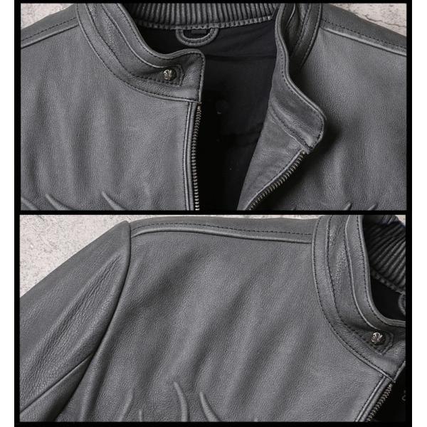 ライダースジャケット 本革ジャケット レザーコート カッコイイ カジュアル防風牛革製ジャケット 革ジャン 春秋冬 カジュアル 1号店 ファッション Xrx F I T ジャケット ファッション レザーコート