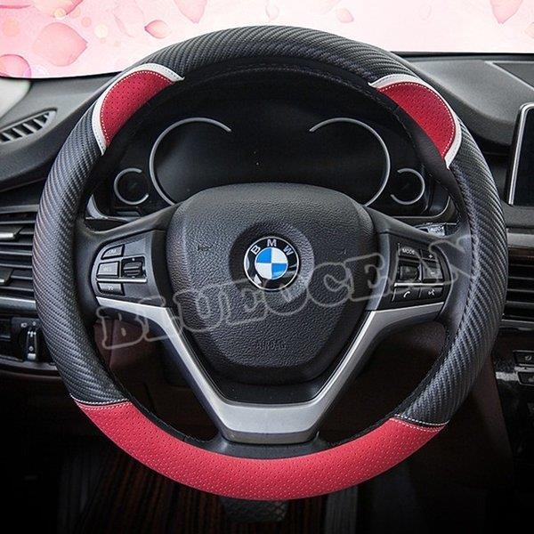 店内全品対象 ハンドルカバー Rc カーボン ステアリング カバー 内装用品 軽自動車 車用品 普通車