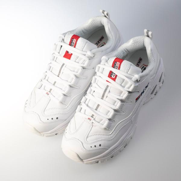 skechers white leather tennis shoes