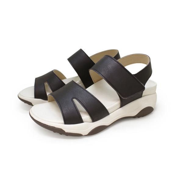 Re:getA リゲッタ レディースサンダル メタリック 軽量 厚底 RE3001　フィットハウス