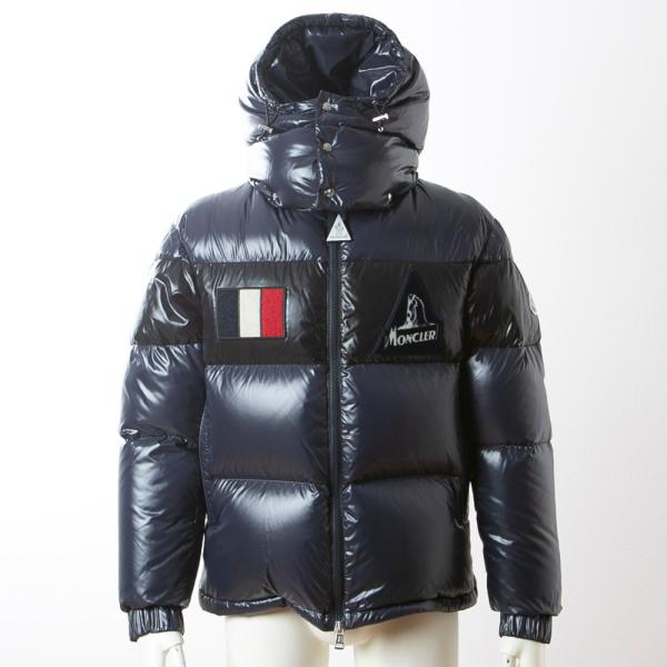 MONCLER モンクレール メンズアウター シャイニー胸ロゴフード付ダウン