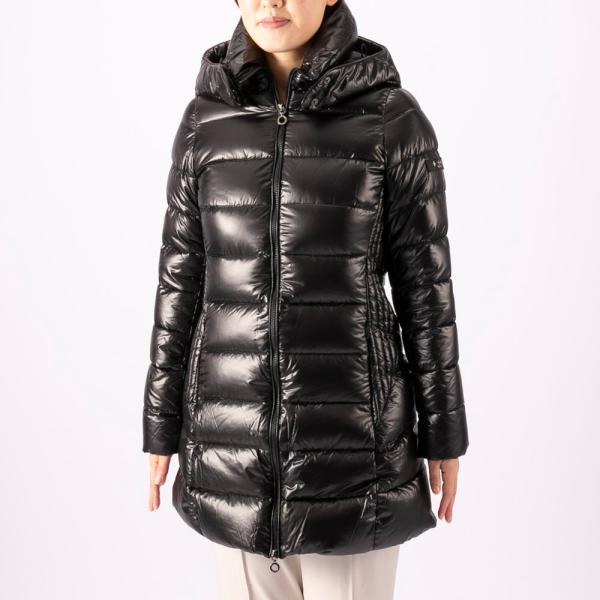 TATRAS（タトラス） レディースアウター 超光沢素材 ミドル丈 フード