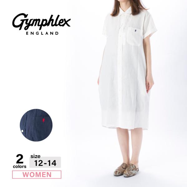 ジムフレックス Gymphlex シャツワンピース レギュラーカラー シャツドレス #J-1098 SLSギフトラッピング無料  :230300KWA220001Y:FIT HOUSE 通販 