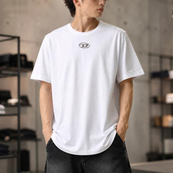 ディーゼル DIESEL メンズトップス T-shirt with metallic Oval D A178800CLBR　フィットハウス