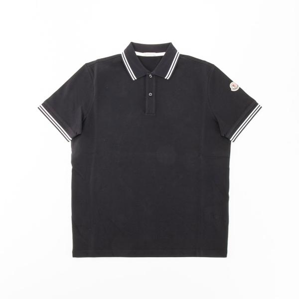 【MONCLER】モンクレール　メンズポロシャツ　襟後ロゴ MONCLER（モンクレール） メンズトップス 襟袖2本ラインポロシャツ
