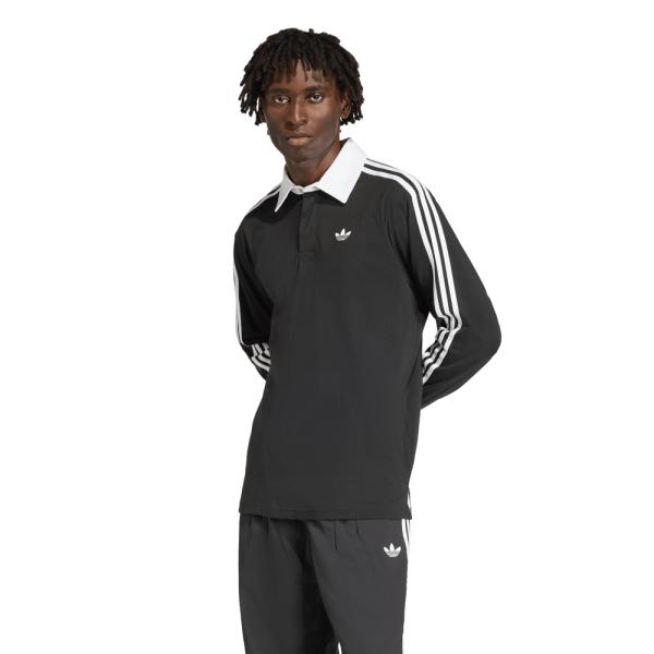 アディダスオリジナルス adidas originals メンズトップス スリーストライプス ラグビー 長袖 ポロ KE3576　フィットハウス