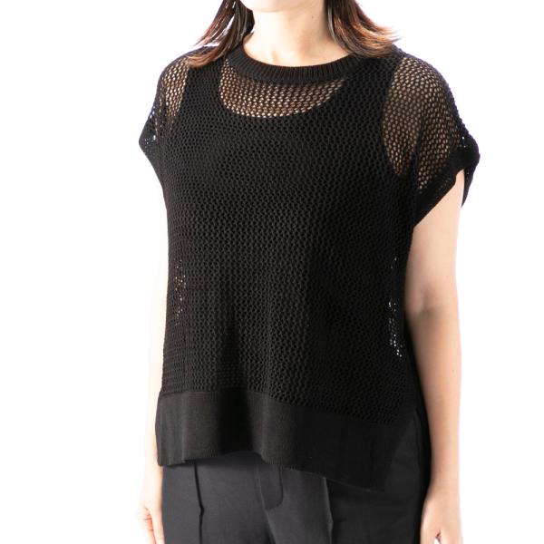 ノアジェ NOA-GE レディーストップス メッシュニットベスト 127-4209