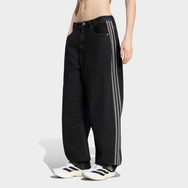 アディダスオリジナルス adidas originals レディースボトムス ハイライズ バレルレッグ デニムパンツ KQ6474　フィットハウス