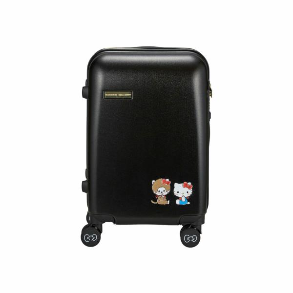 シフレ siffler キャリーケース・スーツケース モンチッチ×ハローキティ ドリンクホルダー付き ジッパータイプ HPL2249-48　フィットハウス