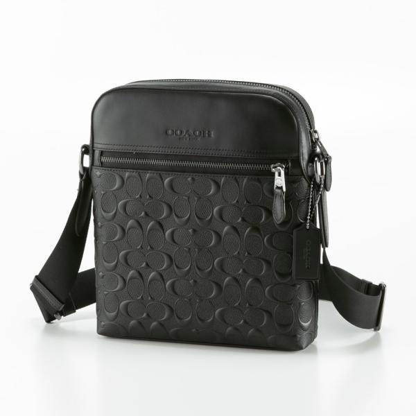 COACH（コーチ） ショルダーバッグ シグネチャー型押し ヒューストン