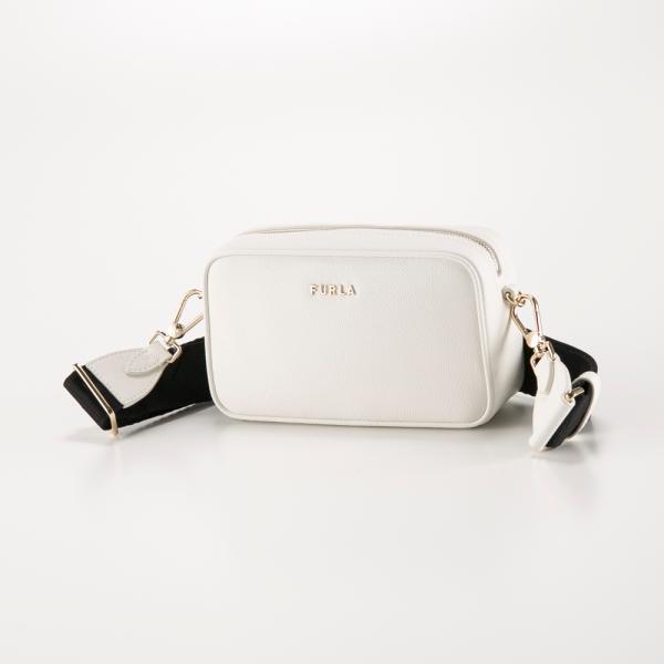 超美品 フルラ Furla 2022年 CODE L BELT BAG TALCO H レザー 2way ショルダー ウエスト クロスボディバッグ ホワイト レディース ほぼ未使用 フルラ ショルダーバッグ レディース ブランド CLASSIC レザー WE00600